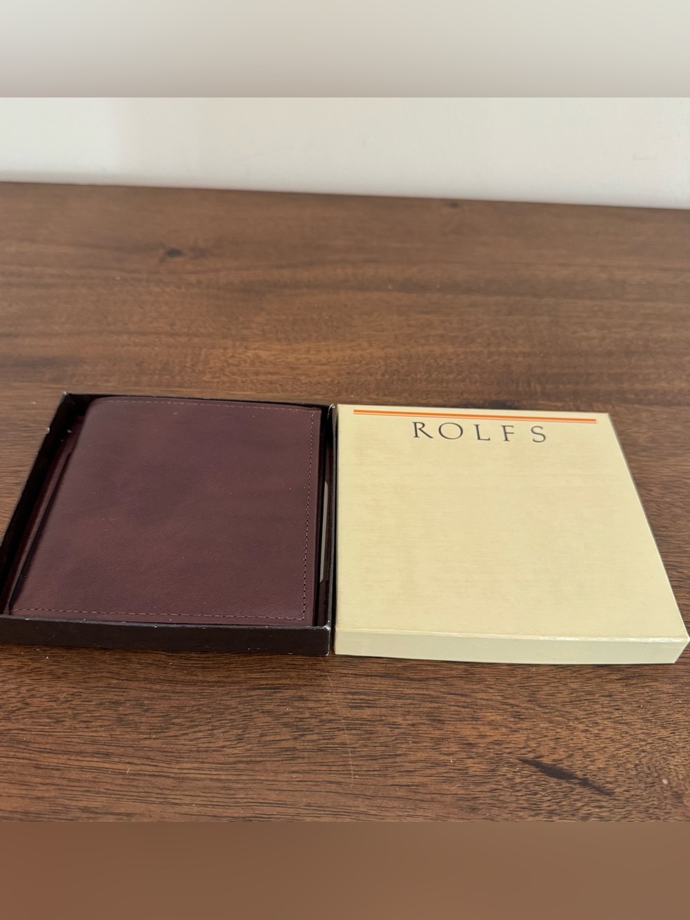 Rolfs American Classic Vintage Brown Leather Men’s Wallet New In Box